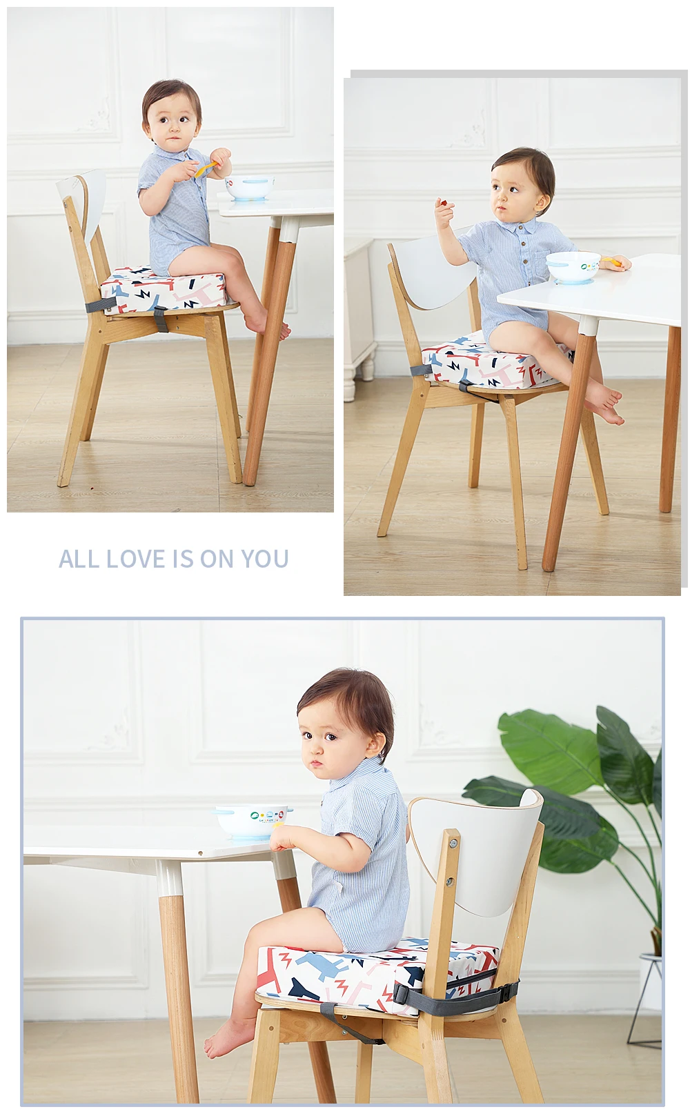 Регулируемая съемная подушка-б – обзор и цена Baby High Chair Booster